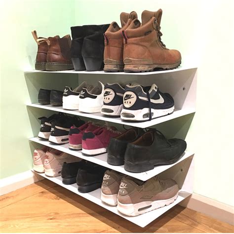 Wall Mounted Horizontal Shoe Rack By The Metal 